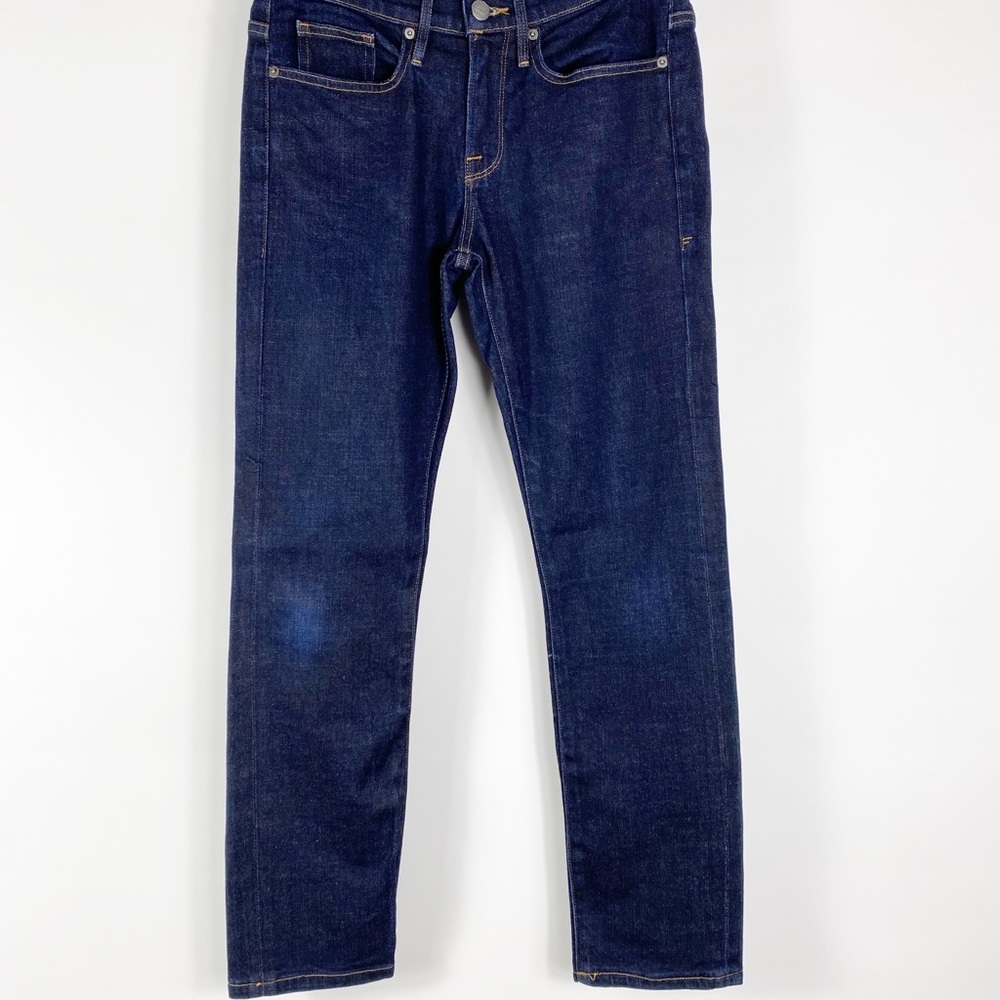 FRAME Dark Denim L'Homme Slim Straight Leg Jeans Men Size 30.